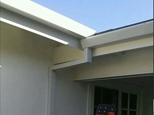 White fascia with white custom smooth